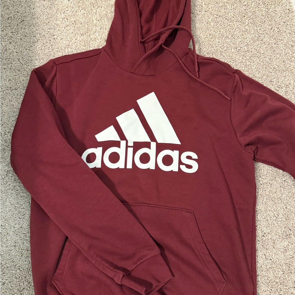 Adidas Women’s Maroon Hoodie Sweater